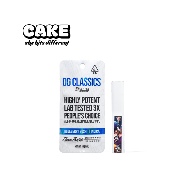 Photograph of product: BLUEBERRY ZUSHI 1G OG CLASSICS ALL IN ONE