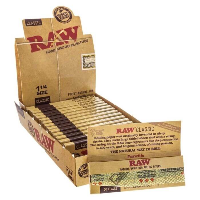 Photograph of product: Raw Rolling Papers 1 1/4"