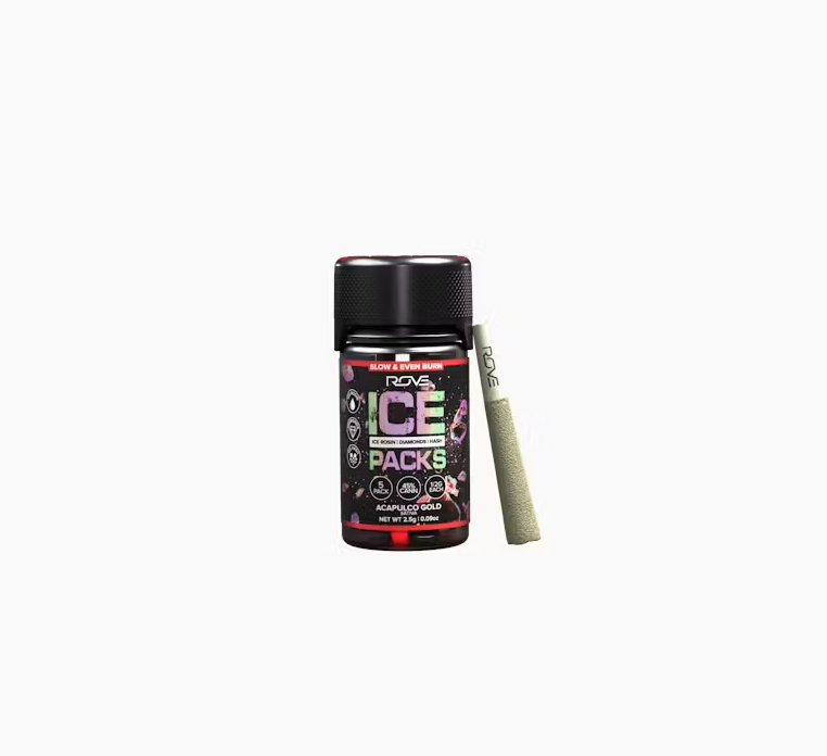 Photograph of product: Ice Packs Rosin, Diamond, au chocolat Infused - 5pk | Acapulco Gold
