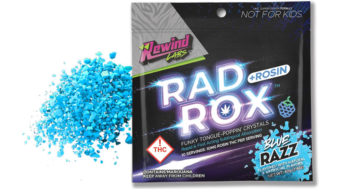 Photograph of product: Rad Rox - Blue Razz - Rosin Edible - 100 mg