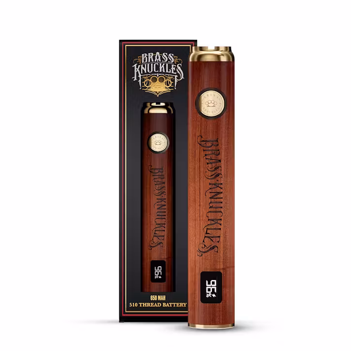Photograph of product: Brass Knuckles | Woodgrain | 510 Battery