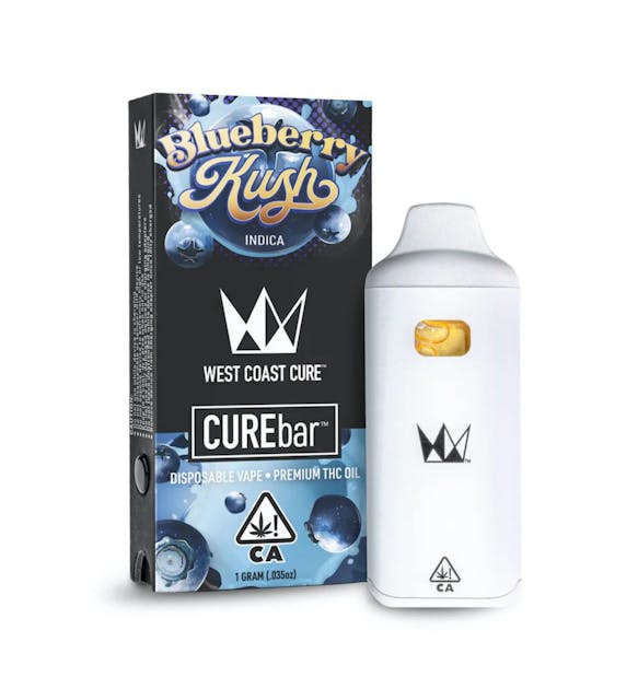 Photograph of product: Blueberry Kush - WCC 1g CUREbar Disposable - 