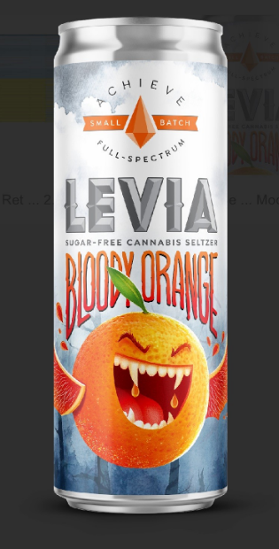 Photograph of product: LEVIA - Bloody Orange 5mg Seltzer Sugar-Free