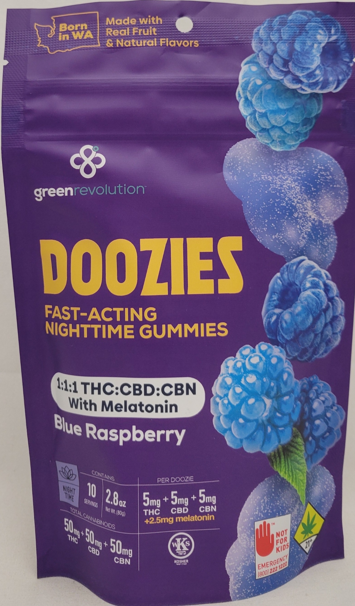 Photograph of product: Nighttime Blue Raspberry | 10 Pack  *D.O.H. Compliant*
