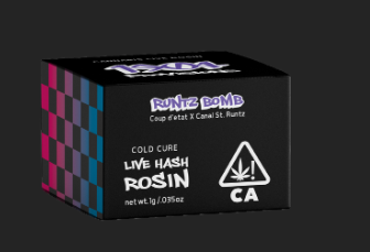 Photograph of product: Runtz Bomb Live Rosin