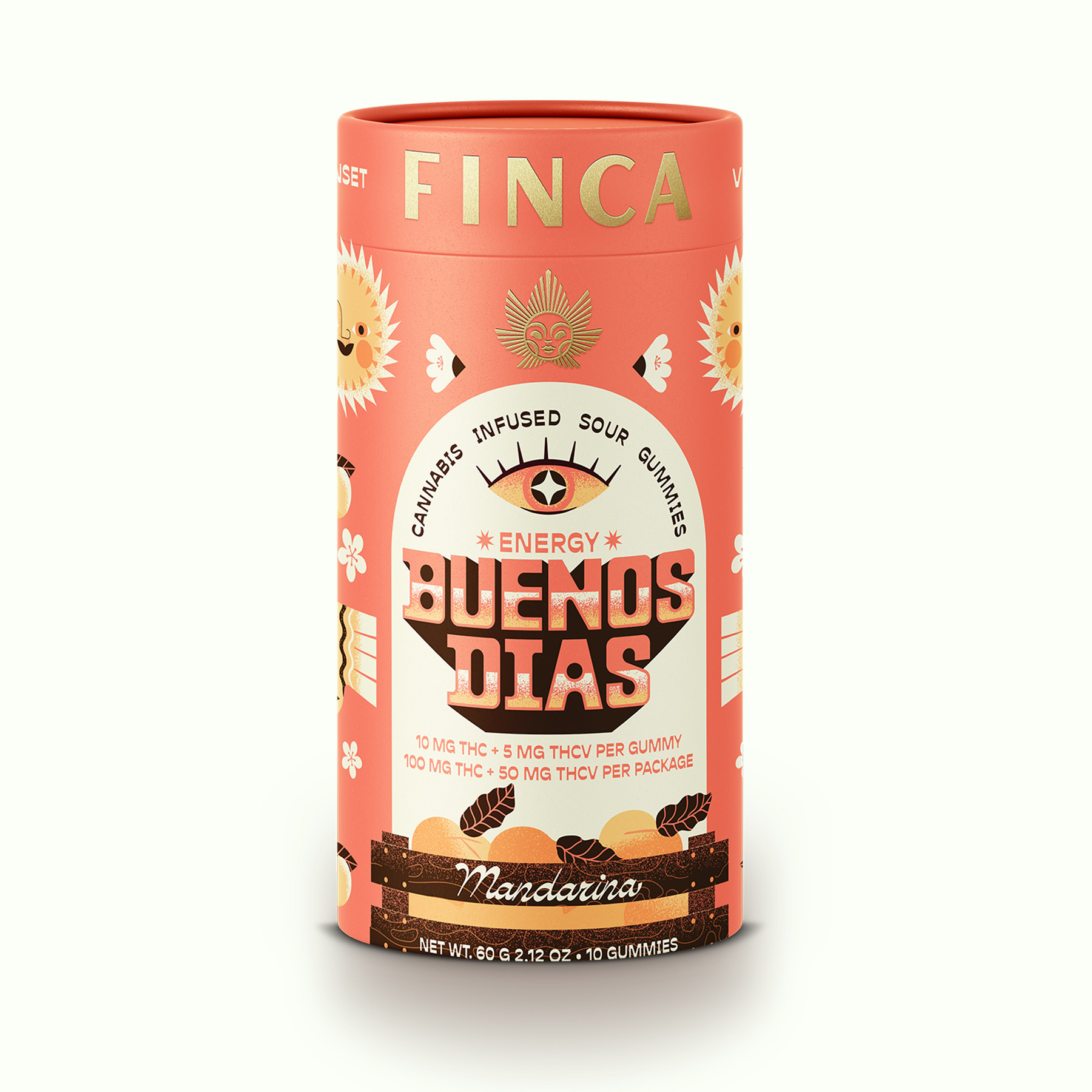 Photograph of Product: Fast-Acting Gummies 100mg - Buenos Das Mandarina [Energy]
