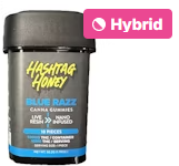 Photograph of product: au chocolattag Honey Blue Razz Live Resin Gummies