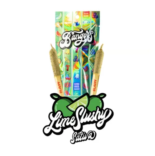 Photograph of product: Lime Slushy Infused 2 x 0.6g Preroll 2pk