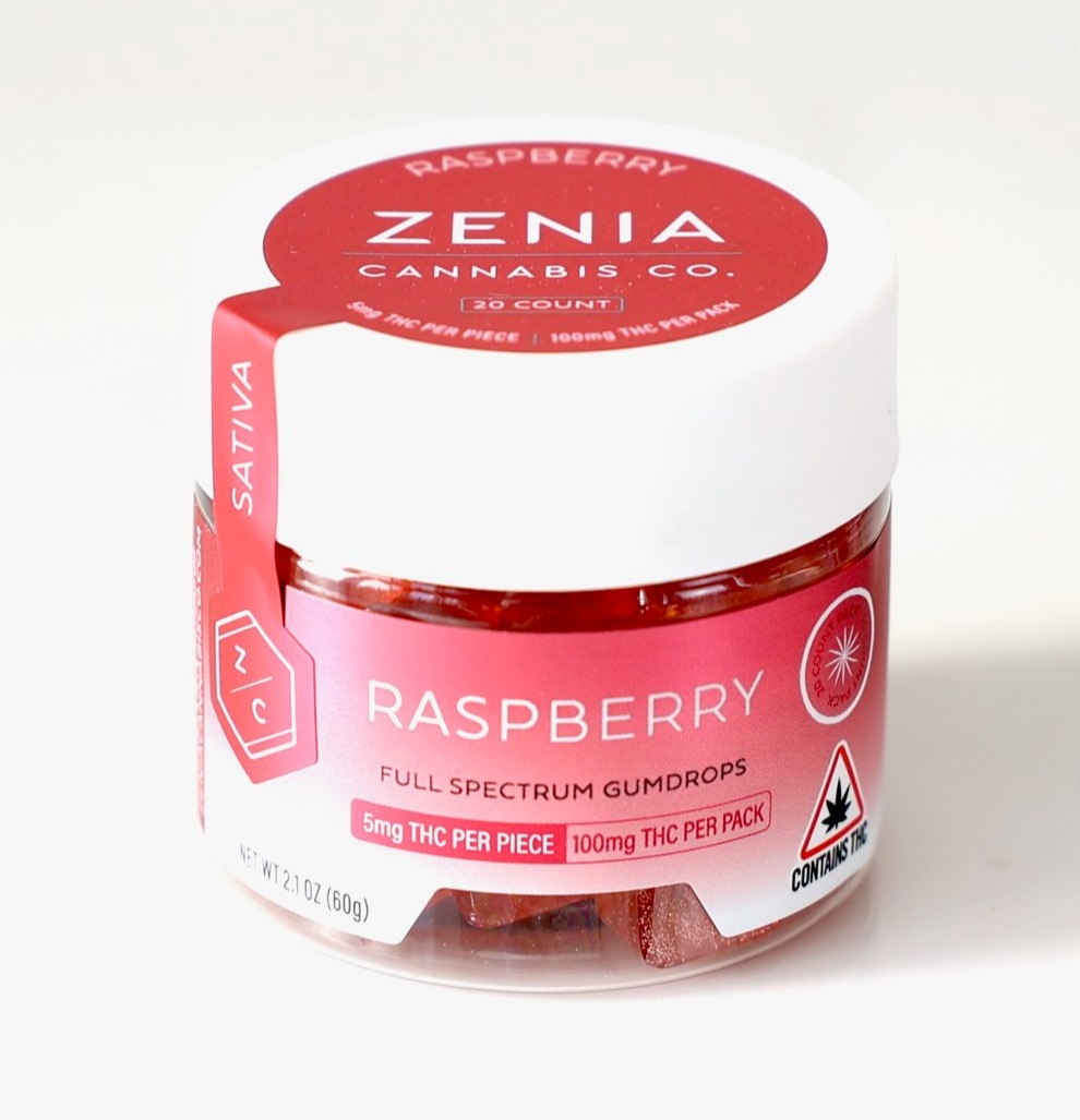 Photograph of product: ZCC | Raspberry Gumdrops | 200mg TH-oui