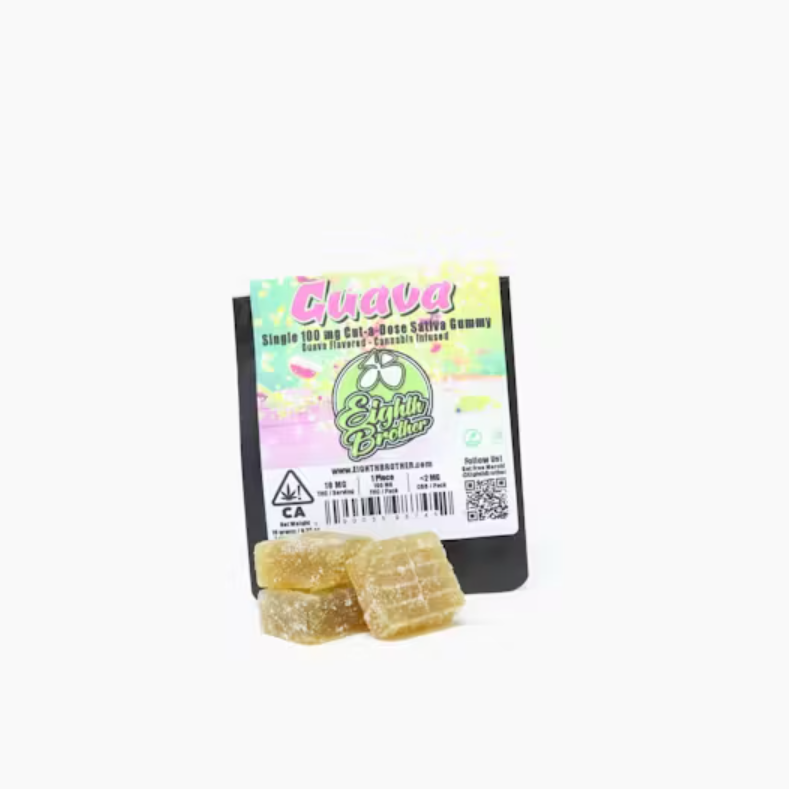 Photograph of product: Guava Single 100mg Cut-a-Dose Gummy