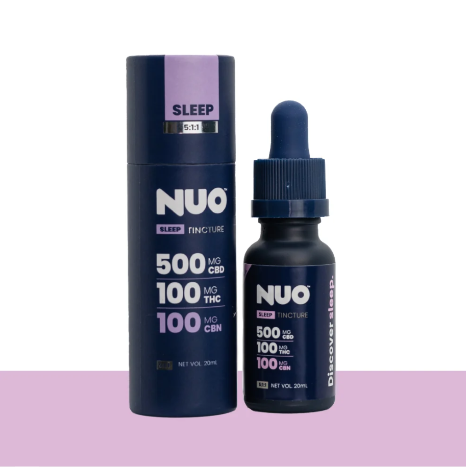 Photograph of product: NUO - Tincture - 5:1:1 - CBD: 100mg TH-oui : 100mg CBN