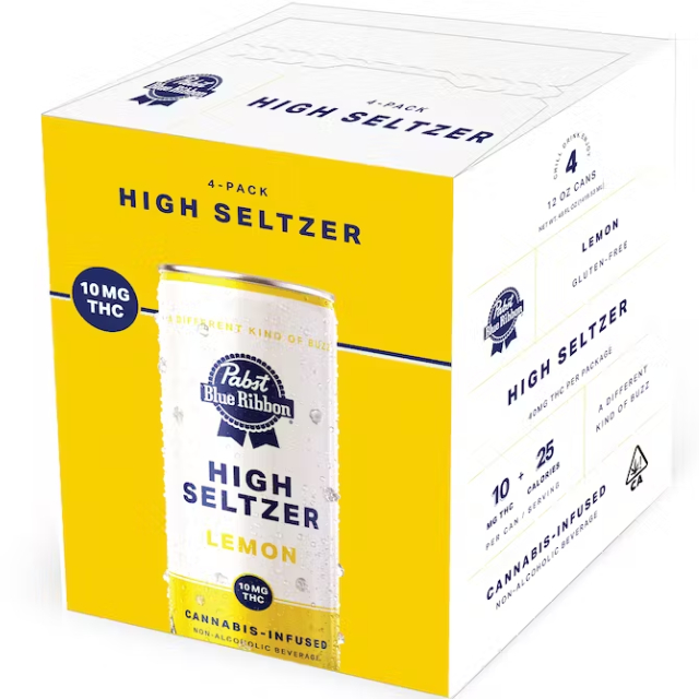 Photograph of product: LEMON  4-PACK - HIGH SELTZER (10MG PER CAN)