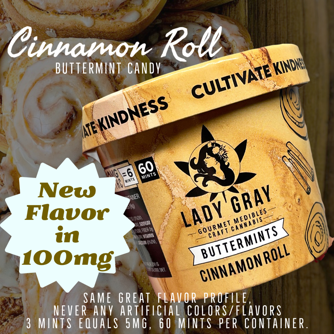 Photograph of product: Cinnamon Roll Buttermints - 100mg