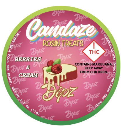 Photograph of product: Berries and Cream Rosin Gummies