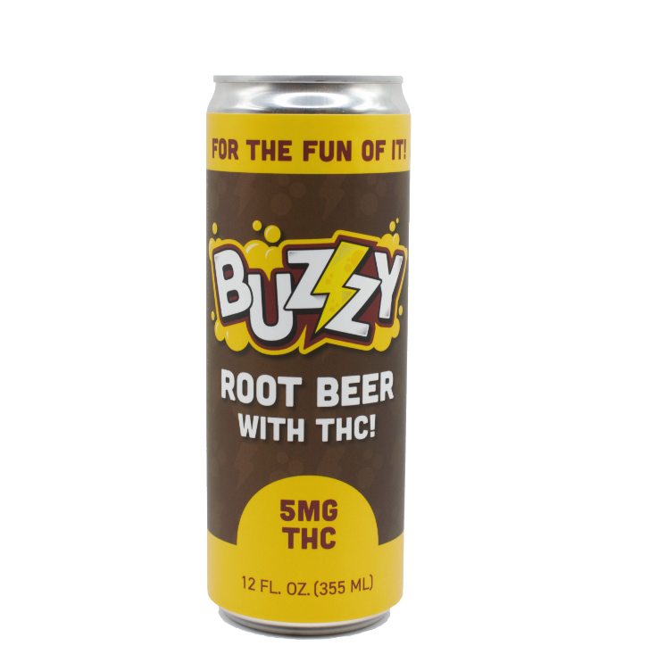 Photograph of product: Buzzy Root Beer 5mg 12oz