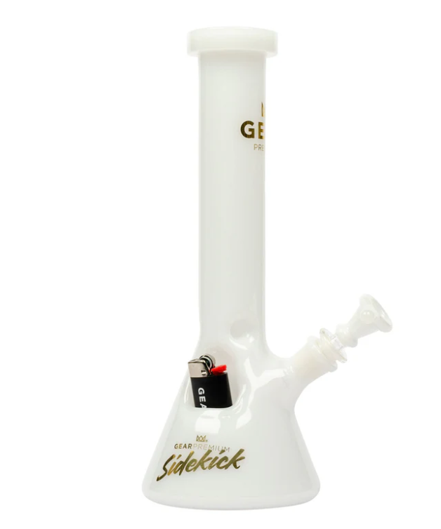 Photograph of product: White Sidekick Beaker Tube W/Built In Lighter Holster