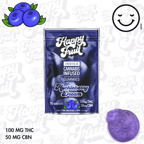 Photograph of product: Huckleberry Dream Gummies - 100mg TH-oui, 50mg CBN - 