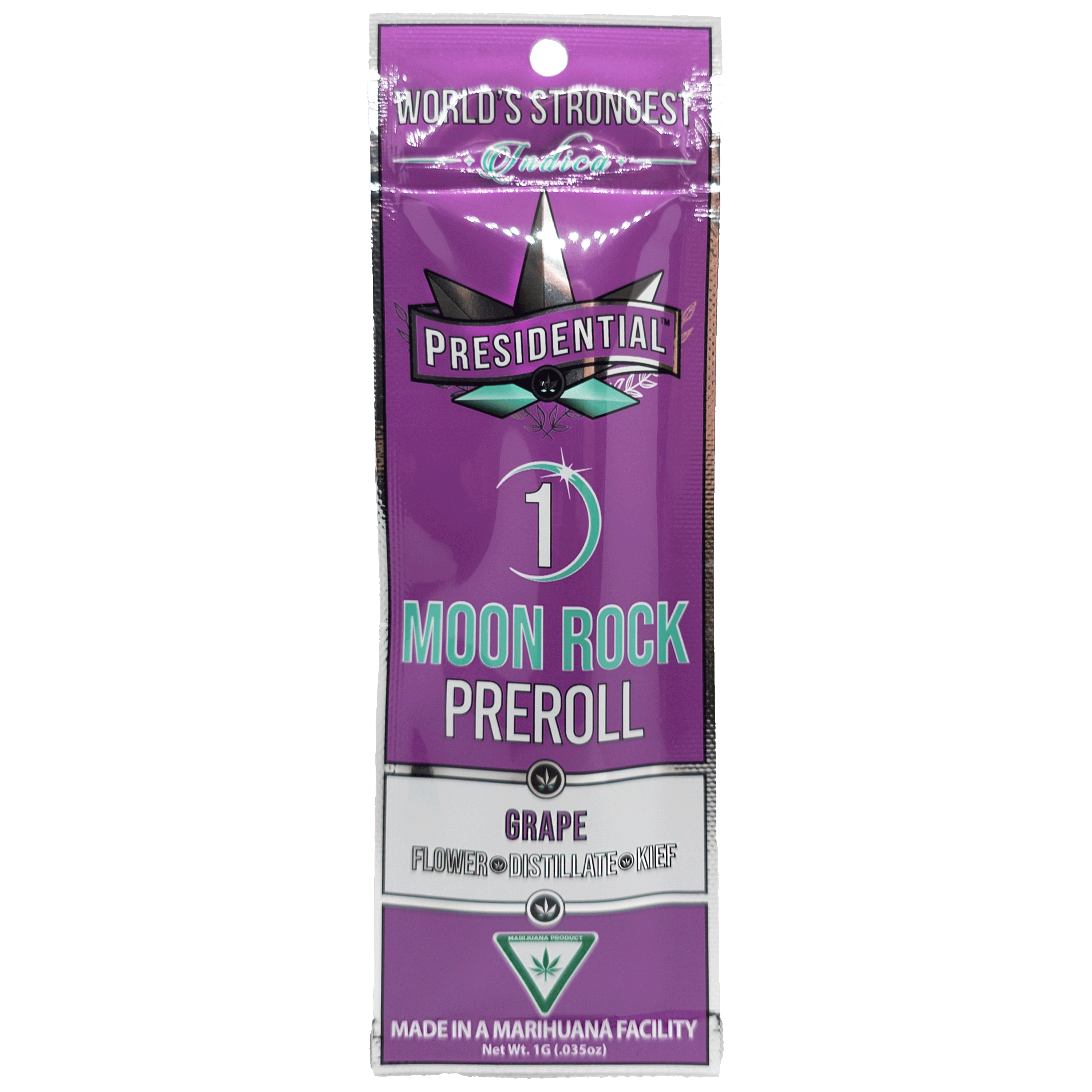 Photograph of product: Grape | 1G Moon Rock Preroll