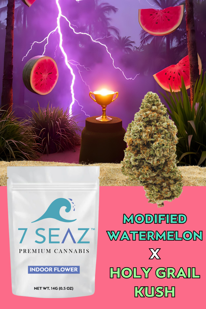 Photograph of product: Modified Watermelon x Holy Grail Kush Flower | 7SEAZ - 14g
