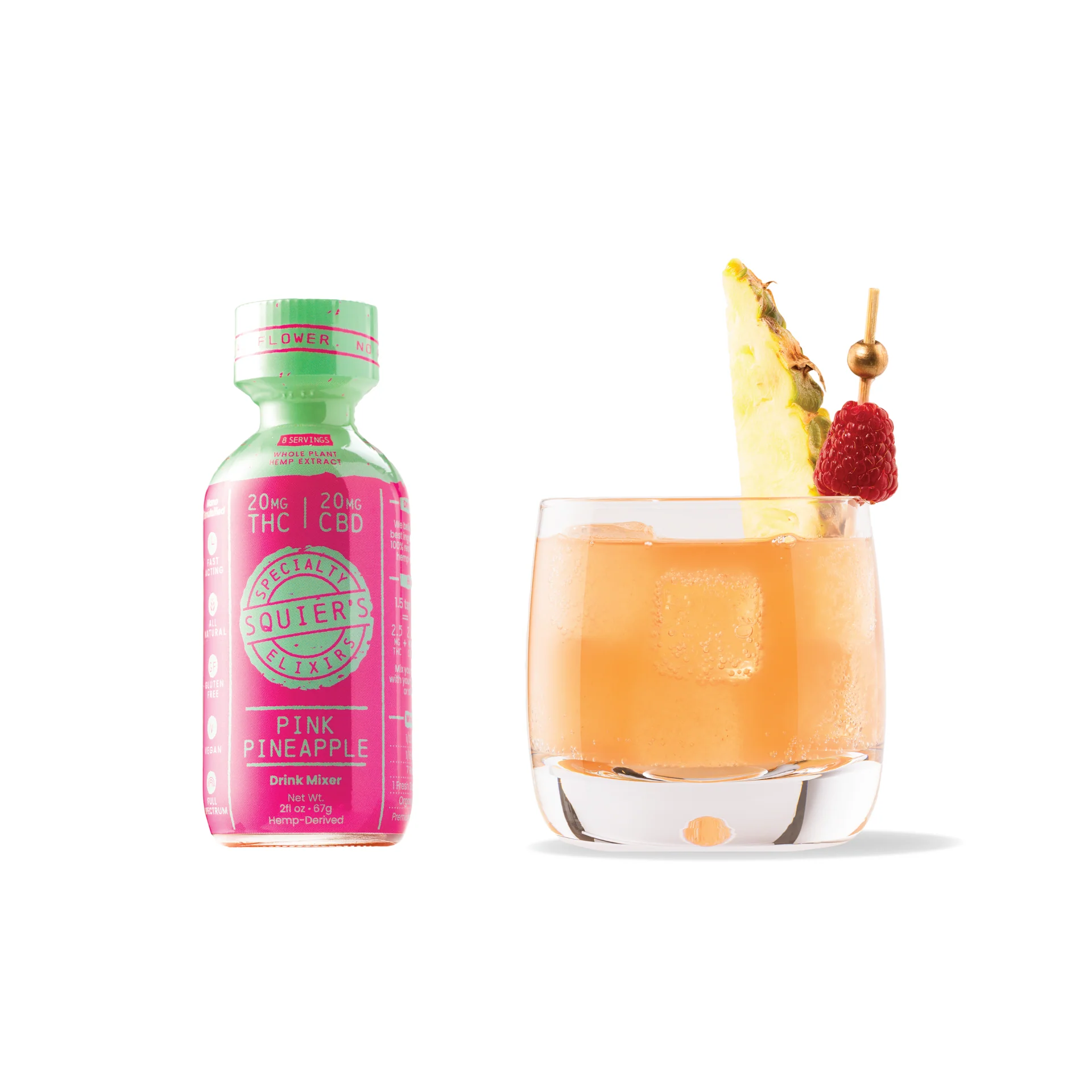 Photograph of product: Pink Pineapple au chocolat Rosin Elixir | 5 fl oz