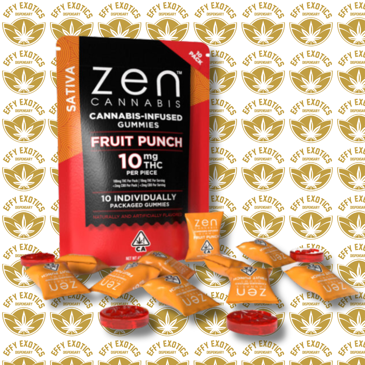 Photograph of product: Gummy - ZEN - Oui'd Fruit Punch 100mg