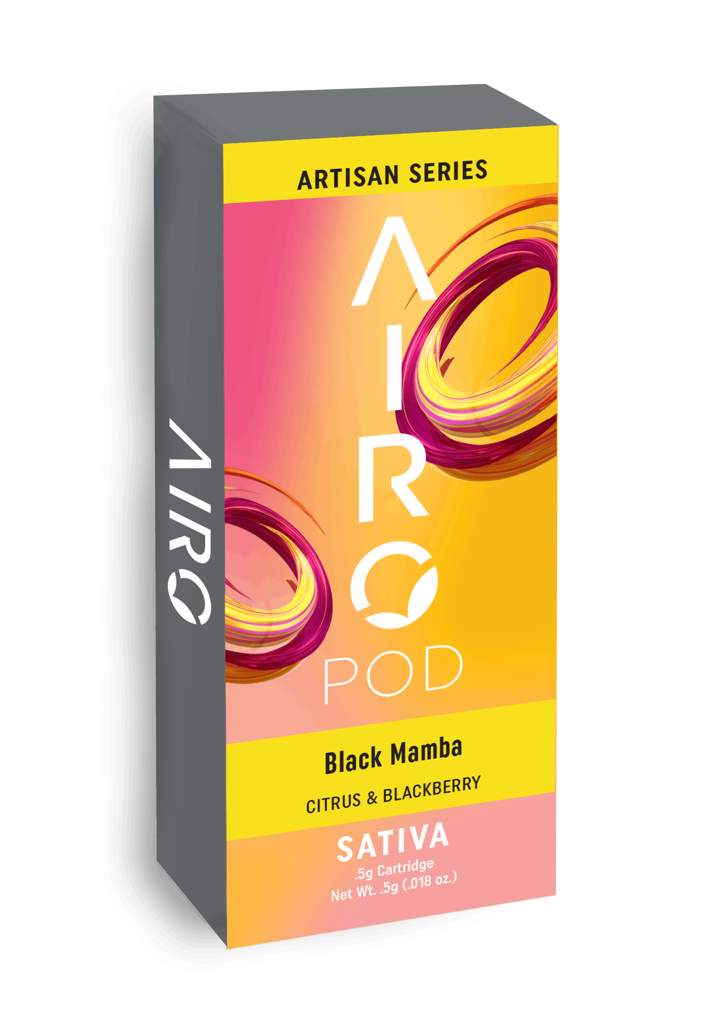 Photograph of product: AiroPro Black Mamba Artisan Series 500mg Cartridge (Oui'd)
