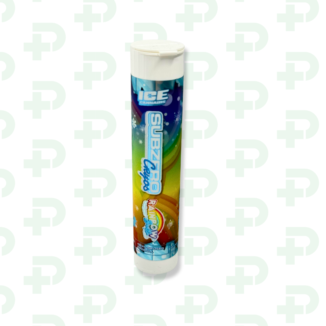 Photograph of product: Sub Zero - Cryo Infused Preroll - Rainbow Belts