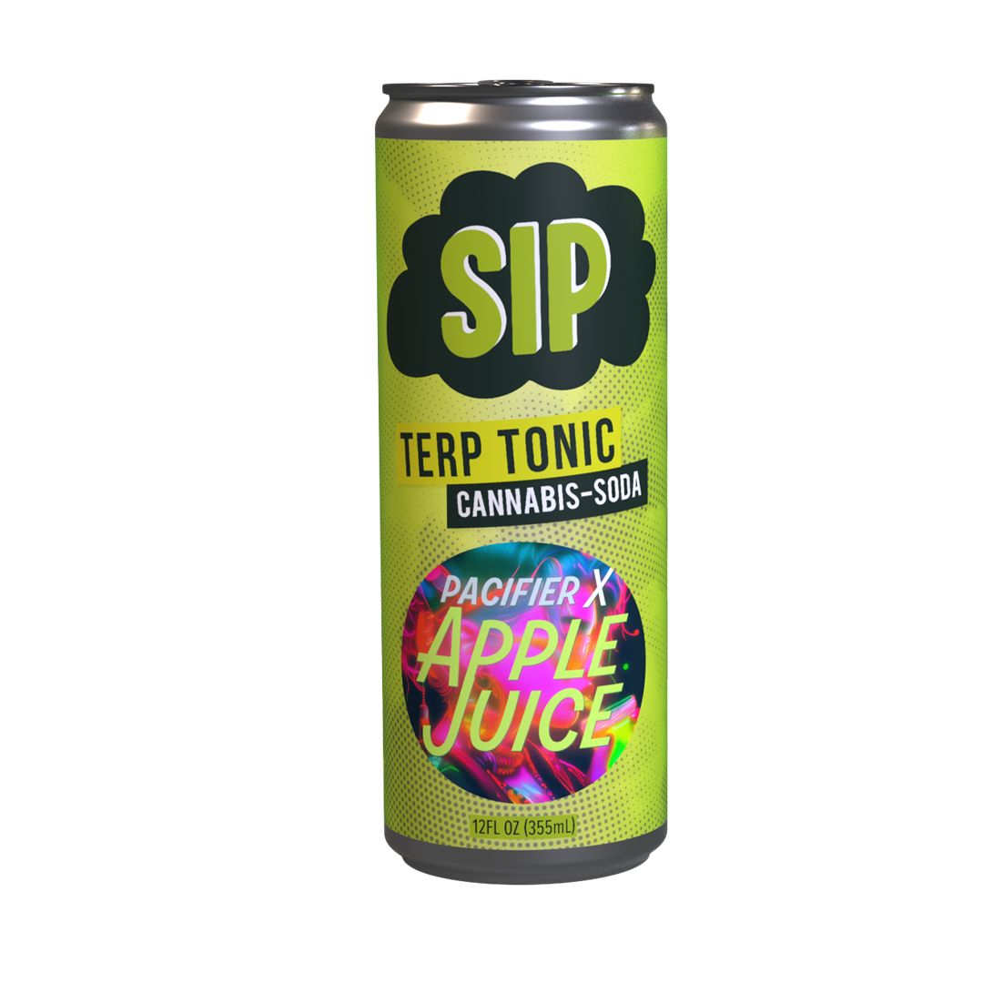Photograph of product: Pacifier X Apple Juice | Terp Tonic Soda | 5mg