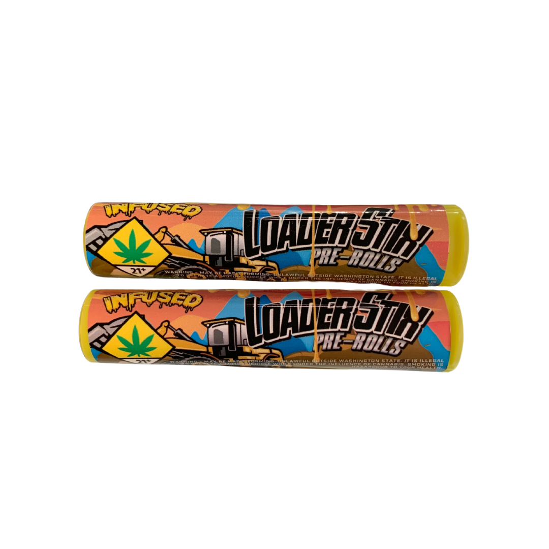 Photograph of product: Loader Stix Citrus Cane Infused Pre-Roll Oui'd Hybrid 2 x .5g