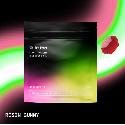 Photograph of product: Rythm Solventless Gummy Watermelon 10pk/100mg