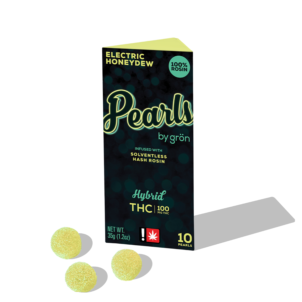 Photograph of product: Gron | TH-oui Electric Honeydew Rosin Pearls - Hybrid