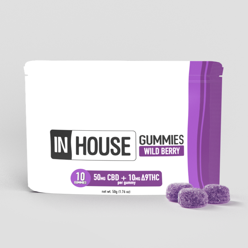 Photograph of product: Wild Berry Fast Acting 5:1 10mg (10ct) - In House Gummies