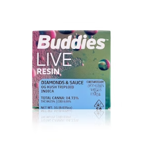 Photograph of product: OG KUSH TRIPLOID 1G LIVE RESIN DIAMONDS & SAUCE