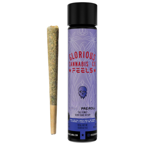 Photograph of product: Glorious - Black Ice 1G Pre-Roll