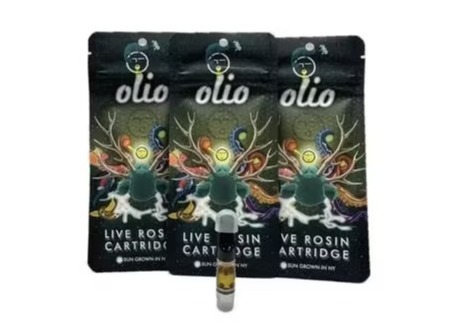 Photograph of product: Olio | Jelly Roller | Live Rosin | Cart | .5g