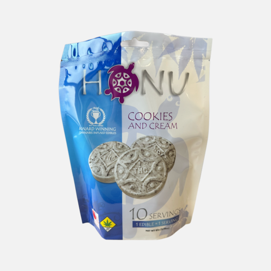 Photograph of product: Honu | Cookies & Cream | DOH | 10pk | 100mg TH-oui