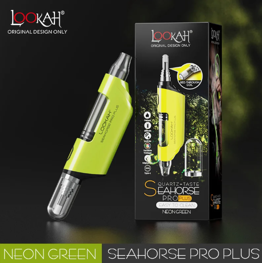 Photograph of product: LOOKAH - VAPORIZERS - SEAHORSE PRO PLUS - NEON GREEN