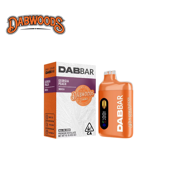 Photograph of product: GEORGIA PEACH 1G ALL IN ONE DAB BAR
