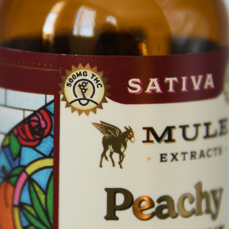 Photograph of product: Mule Extracts: Peachy Muleshine Syrup