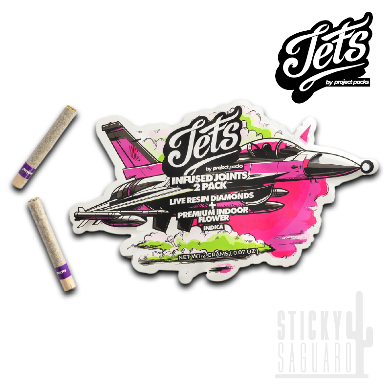 Photograph of product: Jets Live Resin Diamond Infused Pre-Roll Triangle Kush 2 Pk (I) 2g