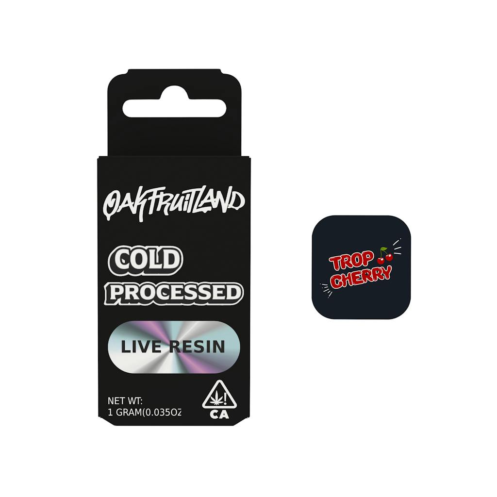 Photograph of product: TROP CHERRY LIVE RESIN CART | 1G