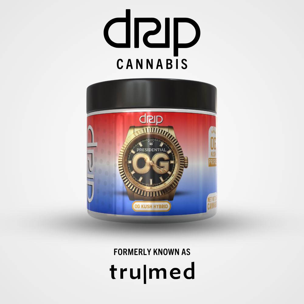 Photograph of product: (DRIP) Top-Shelf Flower 3.5g (Presidential OG)