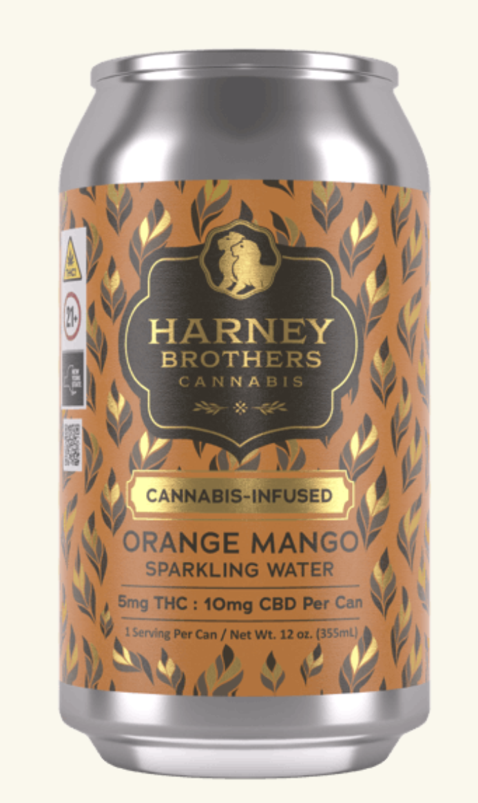 Photograph of product: Orange Mango Sparkling Water - 1:2 12oz