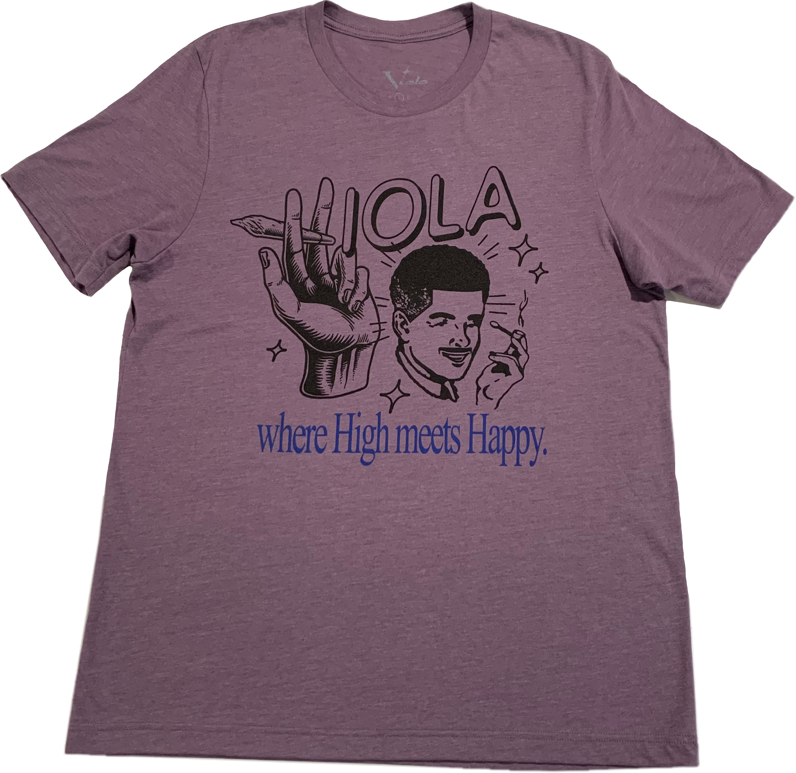 Photograph of product: Happy Tee | Purple | Large