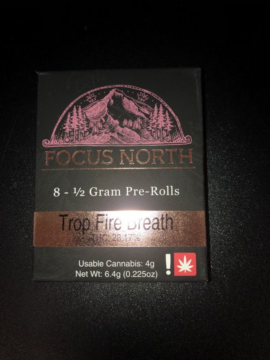 Photograph of product: Pre-Roll 8pk 4g Trop Fire Breath (Focus North)
