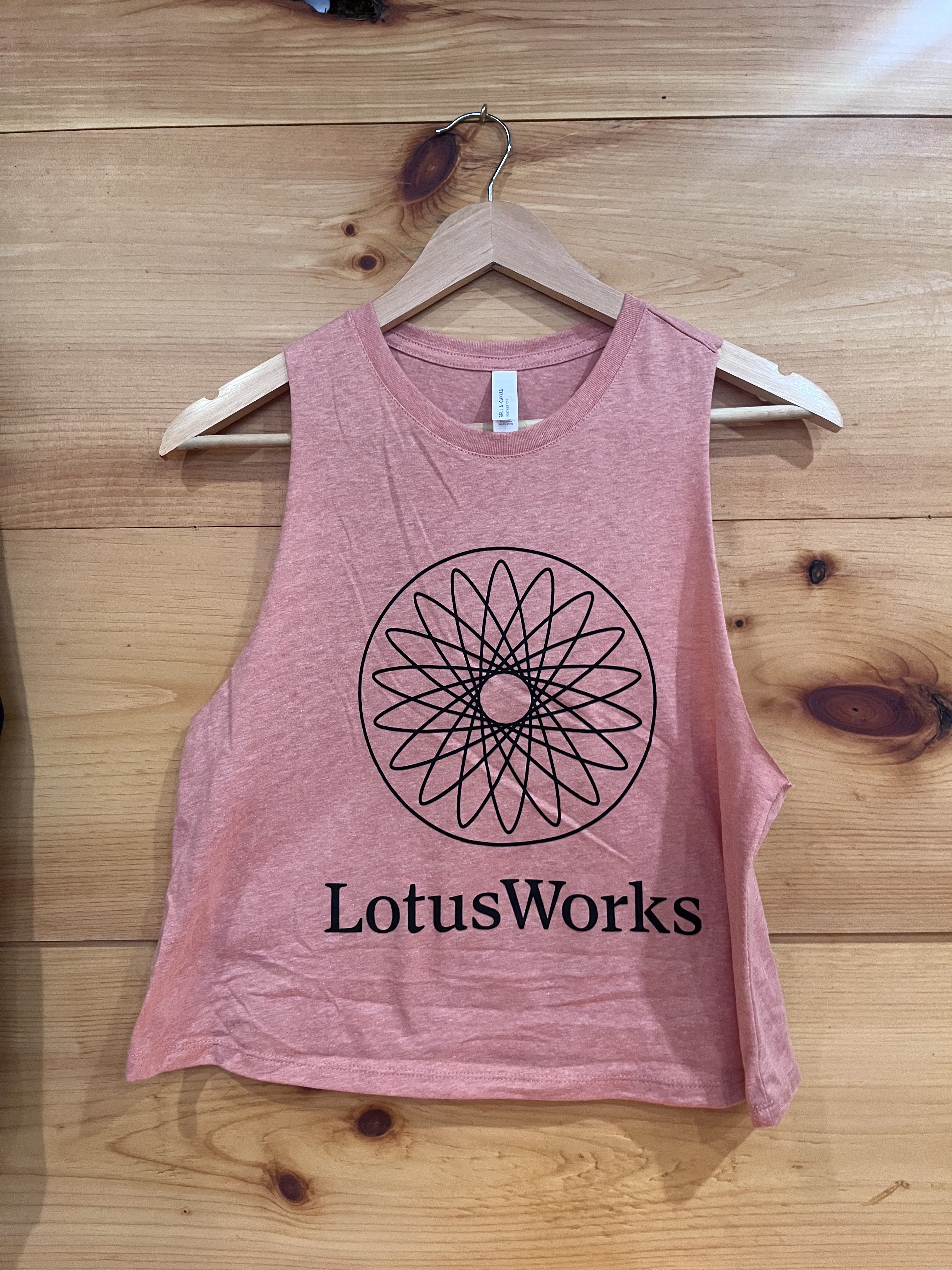 Photograph of product: LotusWorks Crop Tank - Coral Small