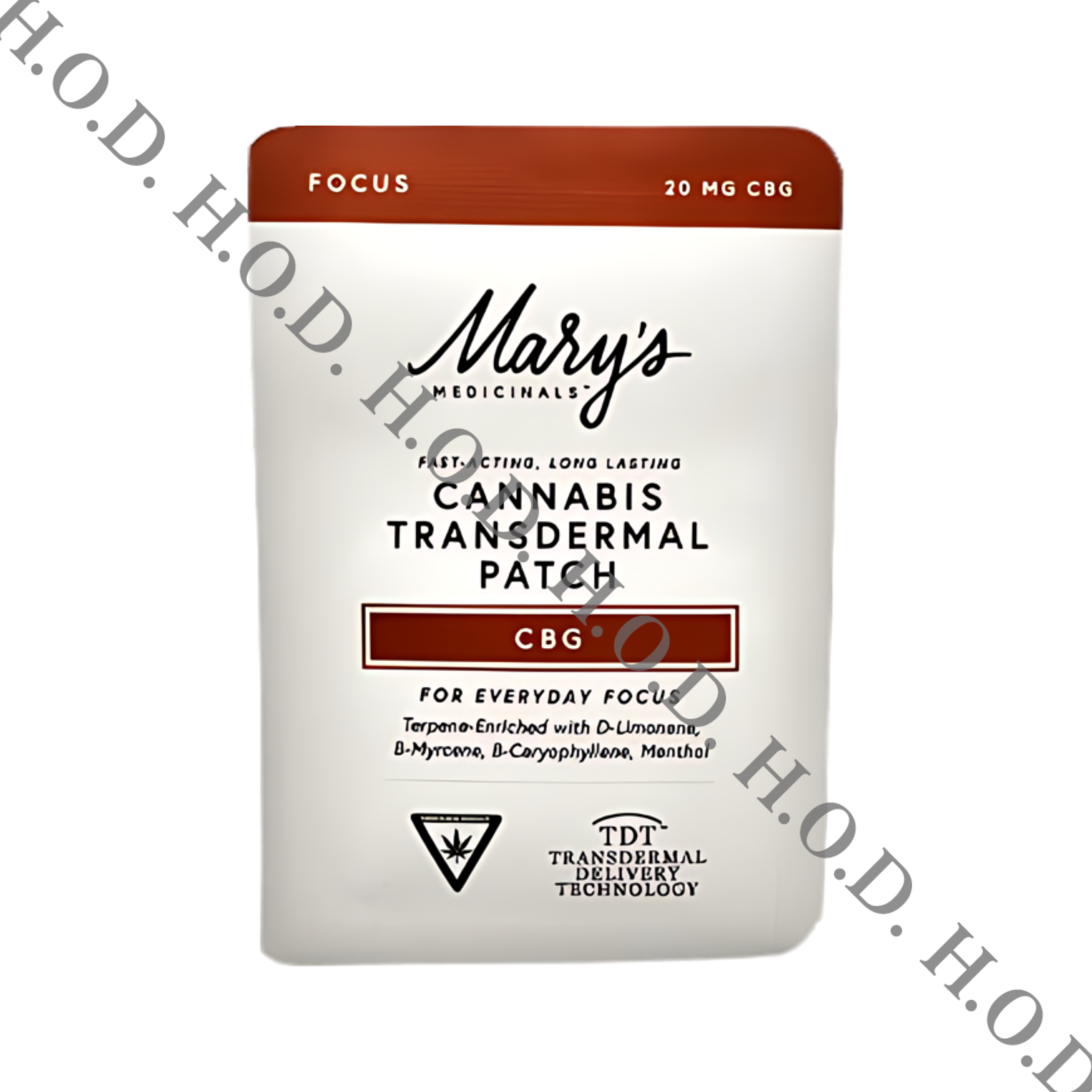 Photograph of product: Mary's Medicinals Transdermal CBG Patch 20mg