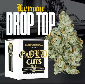 Photograph of product: LEMON DROP TOP | CLAYBOURNE CO. GOLD CUTS 3.5G Oui'd