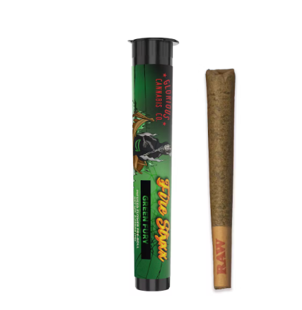 Photograph of product: Fire Styxx | Green Fury | TH-ouia Infused | Pre-Roll | 1g