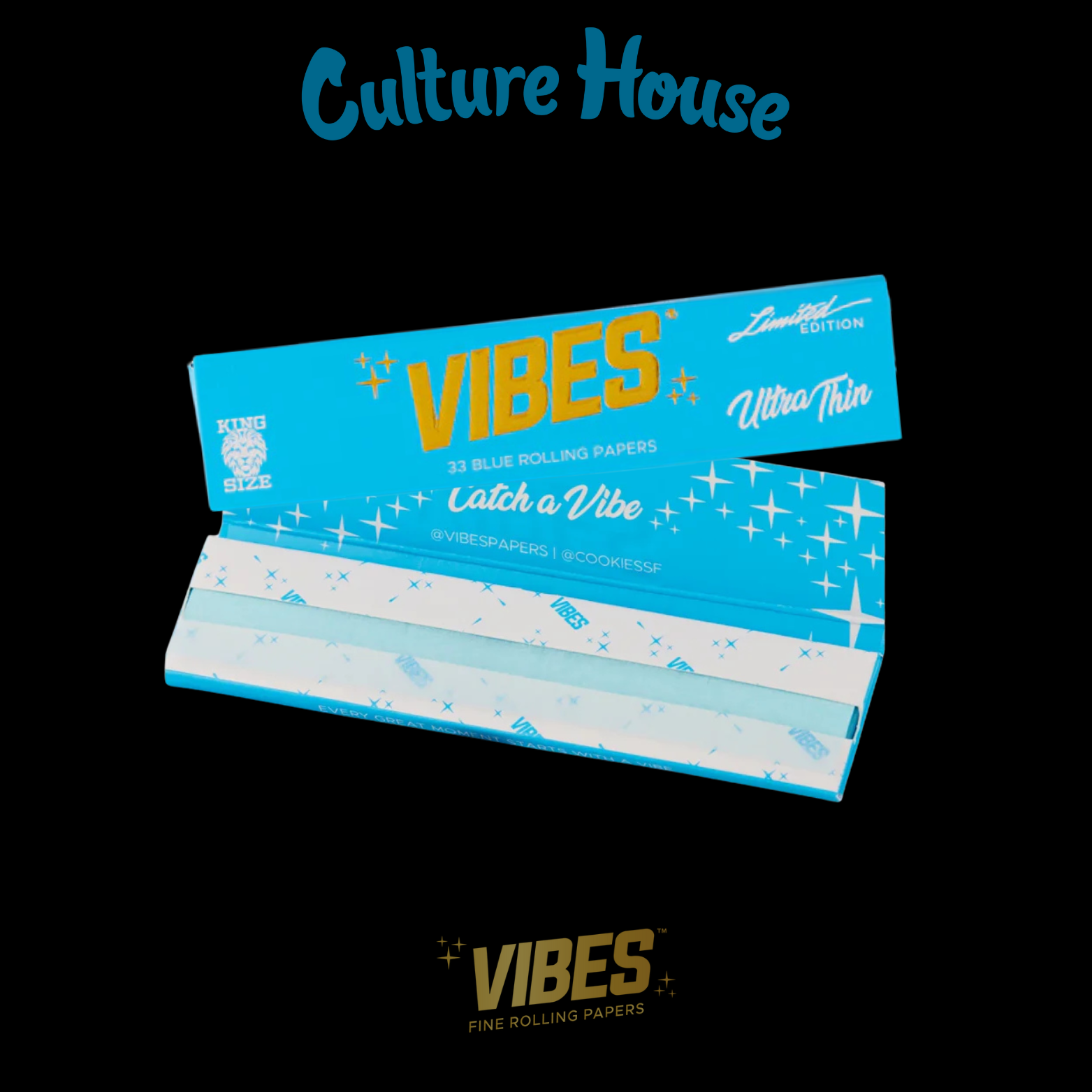 Photograph of product: VIBES | Cookies Booklets | King Size | Ultra Thin